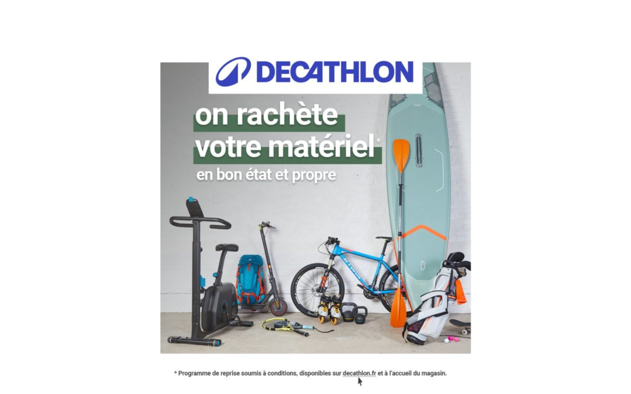 DECATHLON Seconde Vie Centre Commercial FAMILY VILLAGE Costi res Sud